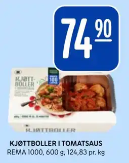 Rema 1000 Hjøttboller i tomatsaus tilbud