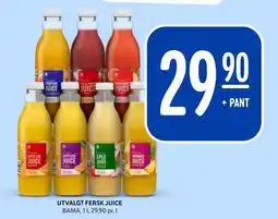 Rema 1000 Bama fersk juice tilbud
