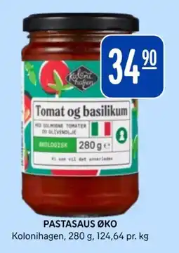 Rema 1000 Kolonihagen pastasaus øko tilbud