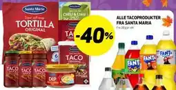 Bunnpris ALLE TACOPRODUKTER FRA SANTA MARIA tilbud