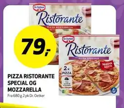 Bunnpris PIZZA RISTORANTE SPECIAL OG MOZZARELLA tilbud