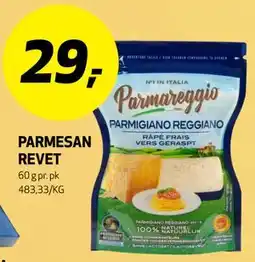 Bunnpris PARMESAN REVET tilbud