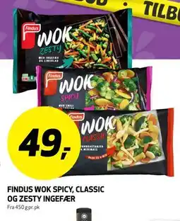 Bunnpris FINDUS WOK SPICY, CLASSIC OG ZESTY INGEFÆR tilbud