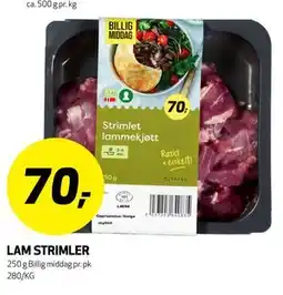Bunnpris LAM STRIMLER tilbud