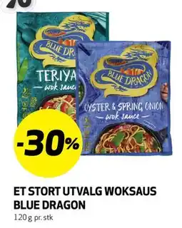 Bunnpris ET STORT UTVALG WOKSAUS BLUE DRAGON tilbud