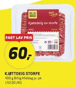 Bunnpris KJØTTDEIG STORFE tilbud