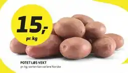 Bunnpris POTET LØS VEKT tilbud