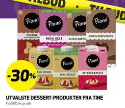 Bunnpris UTVALGTE DESSERT-PRODUKTER FRA TINE tilbud