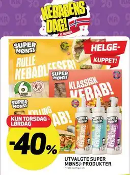 Bunnpris UTVALGTE SUPER MØNSJ-PRODUKTER tilbud