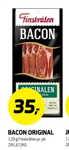 Bunnpris BACON ORIGINAL tilbud