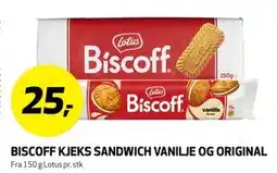 Bunnpris BISCOFF KJEKS SANDWICH VANILJE OG ORIGINAL tilbud