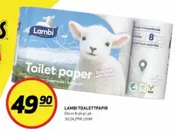 Bunnpris LAMBI TOALETTPAPIR tilbud