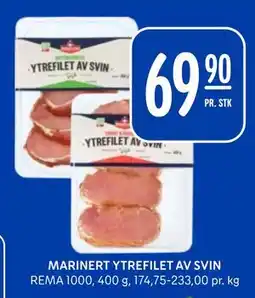 Rema 1000 MARINERT YTREFILET AV SVIN tilbud
