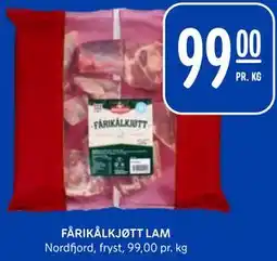 Rema 1000 FÅRIKÅLKJØTT LAM tilbud