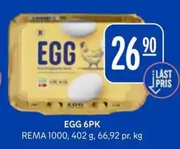 Rema 1000 EGG 6PK tilbud