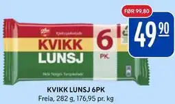 Rema 1000 KVIKK LUNSJ 6PK tilbud