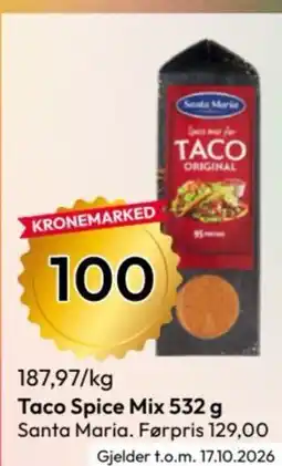 Gigaboks Taco Spice Mix tilbud