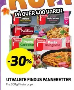 Bunnpris Utvalgte findus panneretter tilbud