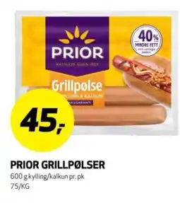 Bunnpris Prior grillpølser tilbud