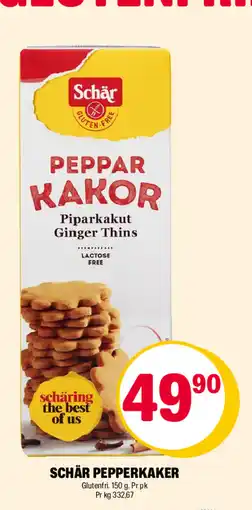 Coop Extra Schär pepperkaker tilbud