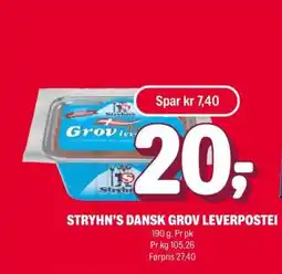 Coop Extra Stryhn’s dansk grov leverpostei tilbud