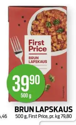 Kiwi BRUN LAPSKAUS tilbud