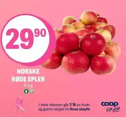 Coop Extra NORSKE RØDE EPLER tilbud