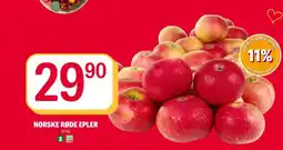 Coop Extra NORSKE RØDE EPLER tilbud