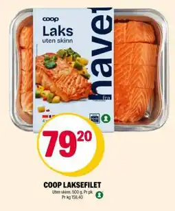 Coop Extra Coop laksefilet tilbud