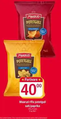 Coop Extra MAARUD RIFLA POTETGULL tilbud