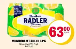 Coop Extra MUNKHOLM RADLER 6 PK tilbud