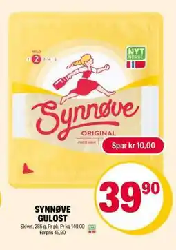 Coop Extra SYNNØVE GULOST tilbud