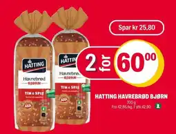 Coop Extra HATTING HAVREBRØD BJØRN tilbud