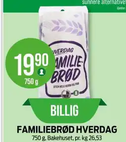 Kiwi FAMILIEBRØD HVERDAG tilbud