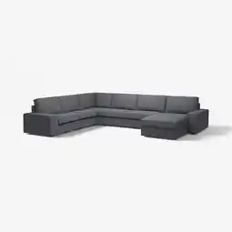 IKEA Kivik Hjørnesofa, 6-seters med sjeselong, Gunnared mellomgrå tilbud