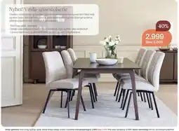 Møbelringen Vinda spisestolserie tilbud