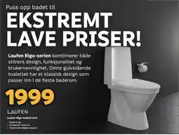 Megaflis Laufen Rigo toalett hvit tilbud