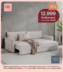 Møbelringen Maemo sovesofa tilbud