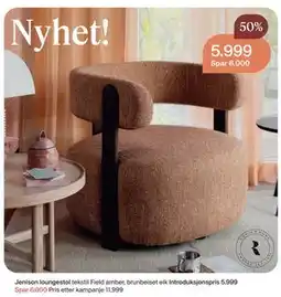 Møbelringen Jenison loungestol tilbud