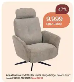 Møbelringen Atlas lenestol tilbud