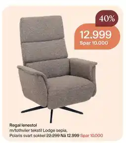 Møbelringen Regal lenestol tilbud