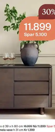 Møbelringen Camela vase tilbud