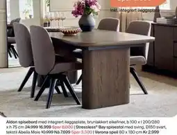 Møbelringen Stressless Bay spisestol tilbud