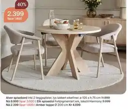 Møbelringen Elk spisestol tilbud