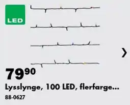 Biltema Lysslynge, 100 LED, flerfarge... tilbud