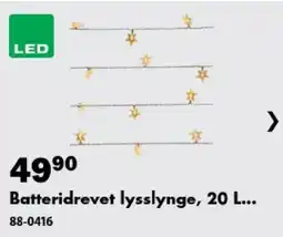 Biltema Batteridrevet lysslynge tilbud