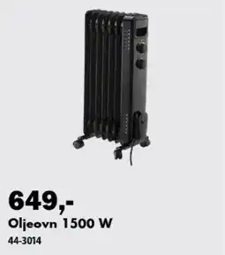 Biltema Oljeovn 1500 W tilbud