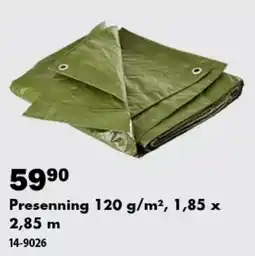 Biltema Presenning 120 g/m² tilbud