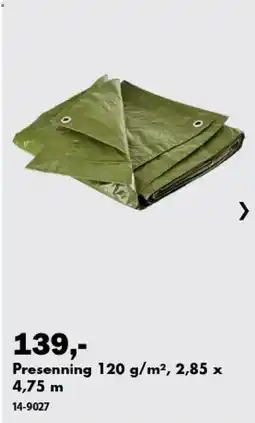 Biltema Presenning tilbud