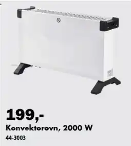 Biltema Konvektorovn, 2000 W tilbud
